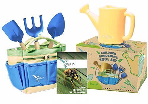 These garden tools for kids feature <a href="https://www.amazon.com/Gardening-Learning-ROCA-Summer-Outdoor/dp/B014G1PFTE?tag=