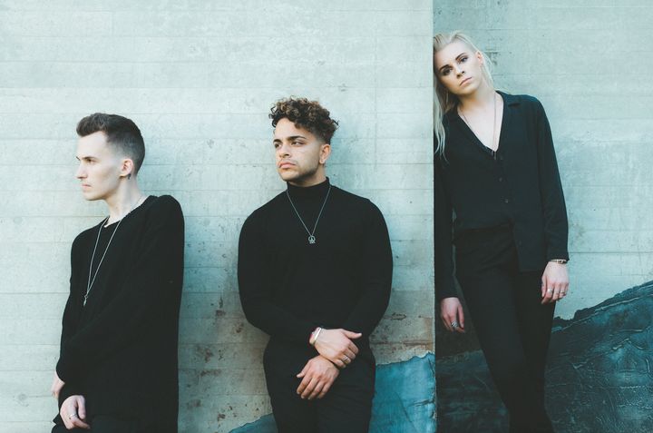 PVRIS (from left: Alex Babinski, Brian MacDonald, and Lynn Gunn) are touring in support of their sophomore album, All We Know of Heaven, All We Need of Hell.