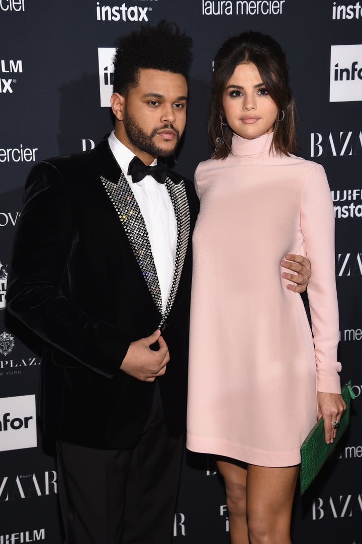 The Weeknd and Selena Gomez pictured in September 2017.