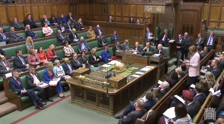 Tory and Labour women MPs in the Commons.