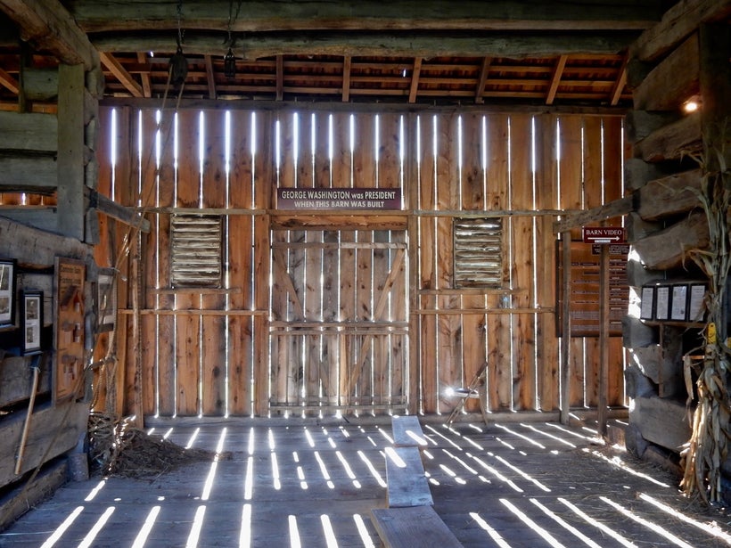 Hoff Barn interior Carroll County Farm Museum MD