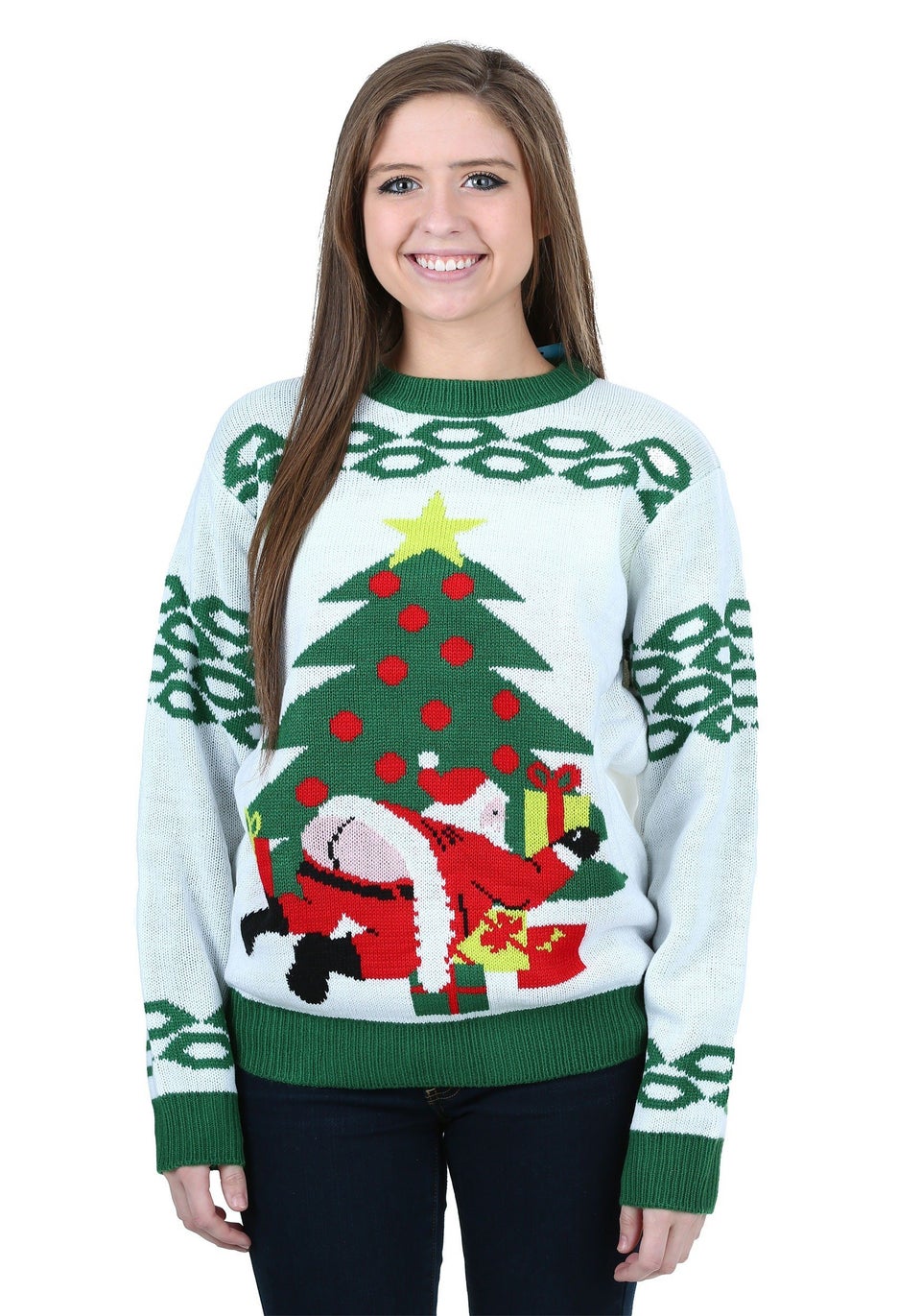 Santa breaks the outlet internet sweater