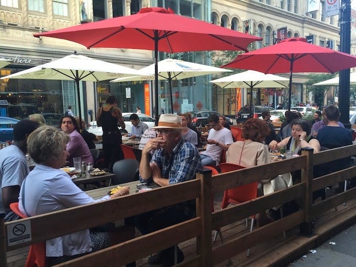 Montreal residents love to soak up the outdoors when the weather allows. 