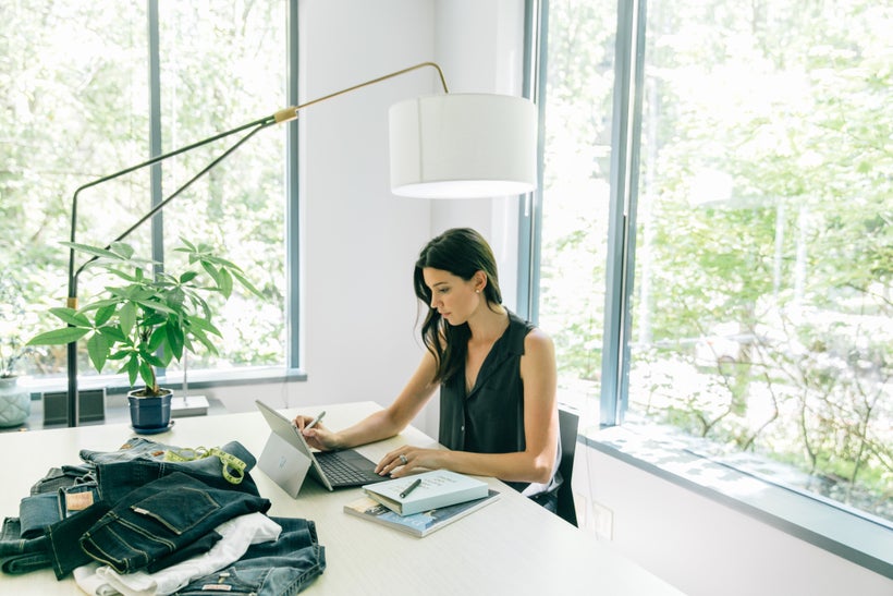 Fitcode CEO and Co-Founder Rian Buckley at work in the Fitcode office in Kirkland, Washington.