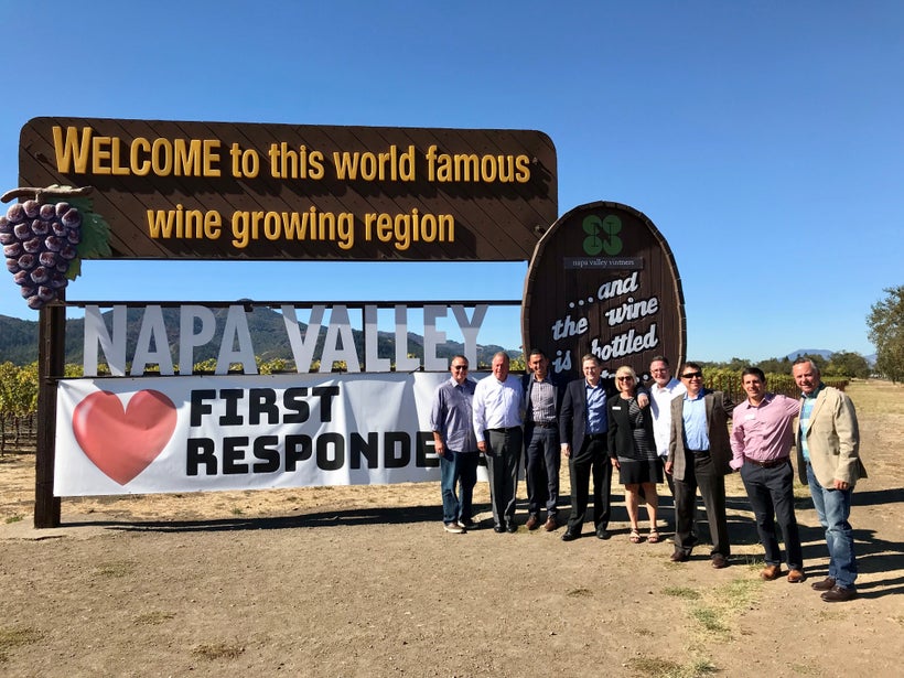 The interior of the charming Napa Valley was not harmed by the recent wildfires and is open for business