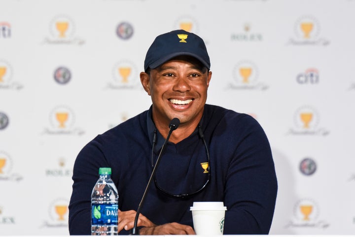 Woods, pictured on Oct. 1, thanked his fans for sticking by him during his back injury.