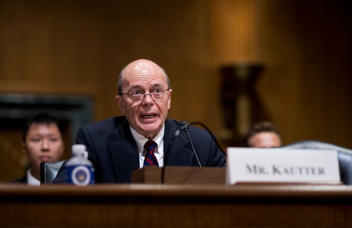 David Kautter testifies during his confirmation hearing in the Senate Finance Committee on Tuesday, July 18, 2017.