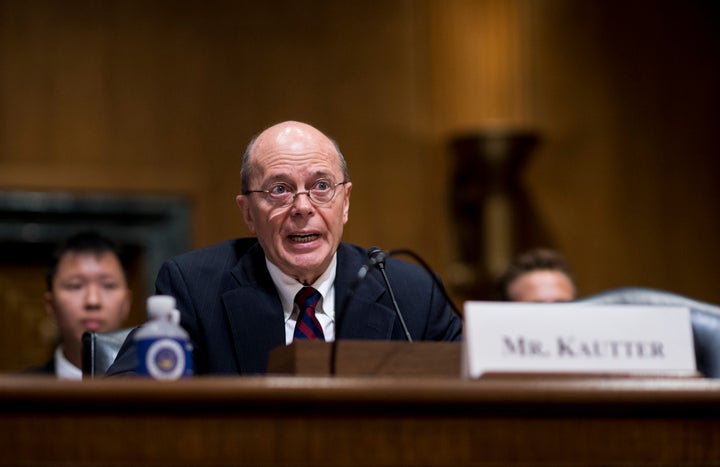 David Kautter testifies during his confirmation hearing in the Senate Finance Committee on Tuesday, July 18, 2017.