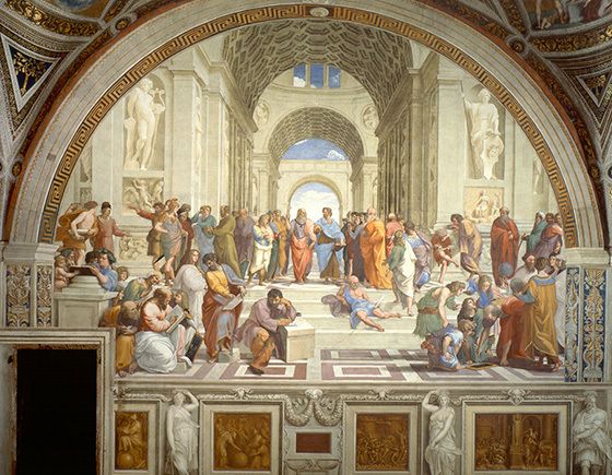  The School of Athens. Fresco by Raphael (1510–1511) 