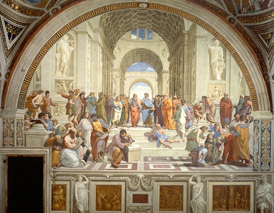<em> </em><a rel="nofollow" href="https://en.wikipedia.org/wiki/The_School_of_Athens" target="_blank">The School of Athens