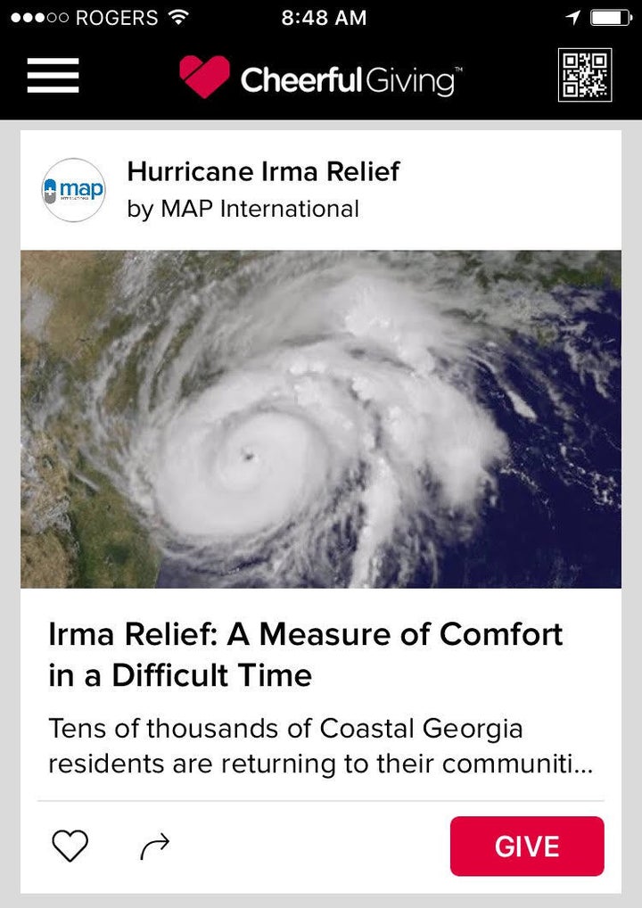 <p>Mobile app gives you quick feed with info and opportunities to give.</p>