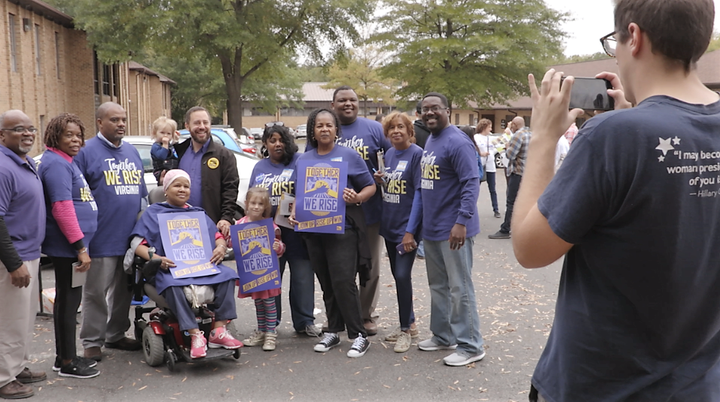 People prepare to canvas in Virginia for Ralph Northam for governor.