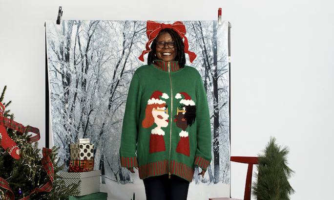 Zappos whoopi holiday sweaters sale