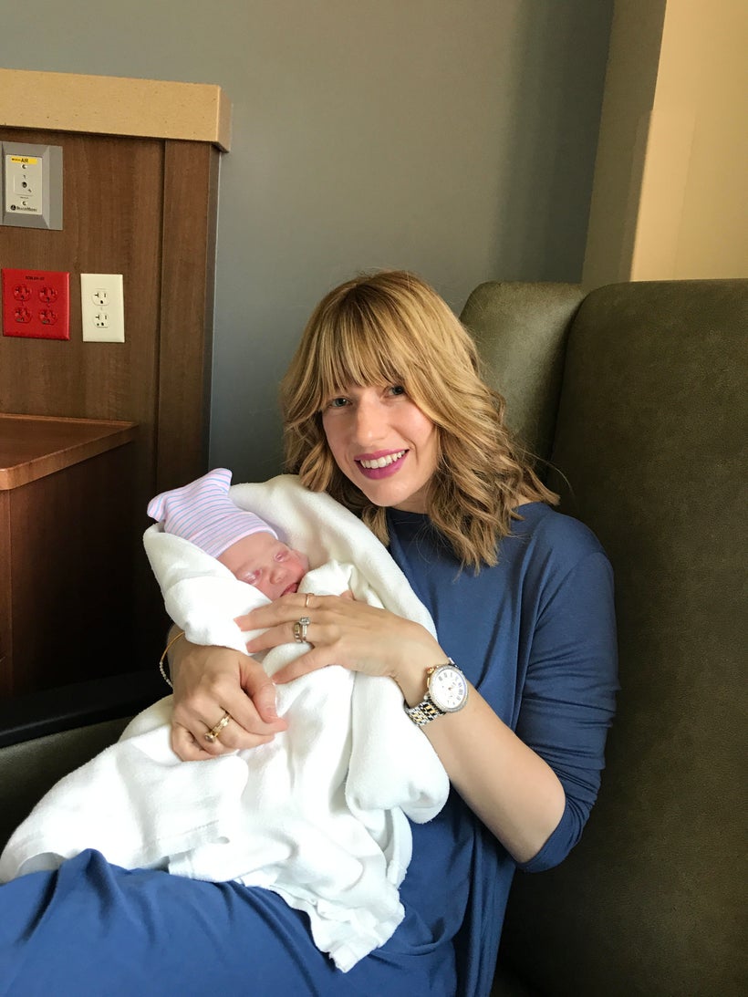 Chavie and Chana Laya hours after her birth!