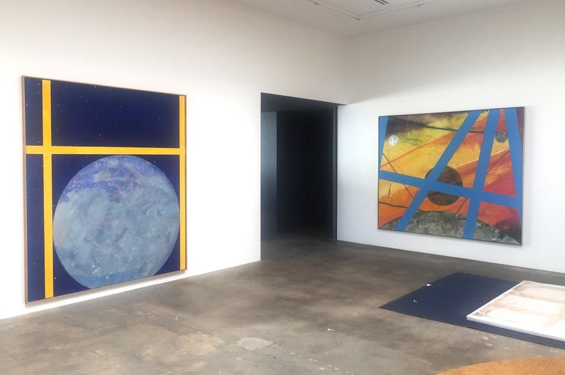Installation View, <em>It Is the Moon Doggie</em>, Billy Al Bengston. Various Small Fires, Los Angeles. Photo by Edward Goldm