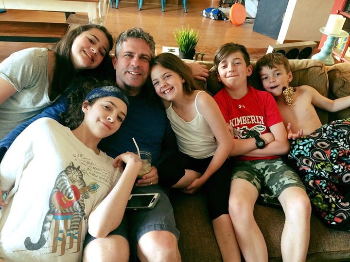 Todd and the couple's five kids.