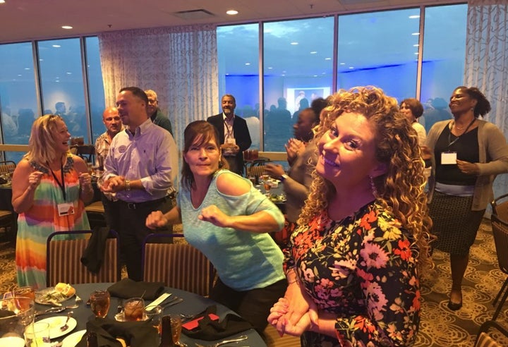 <p>Sometimes you just got to get silly, like these attendees at my recent The Meaning of Life keynote. </p>