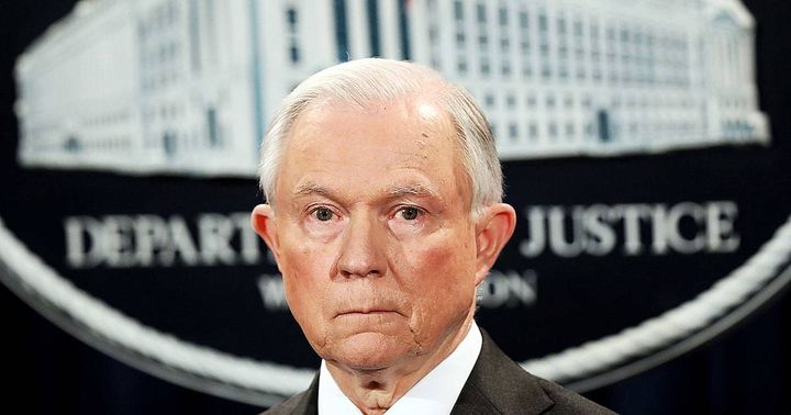 Attorney General Jeff Sessions in a previous public address. 