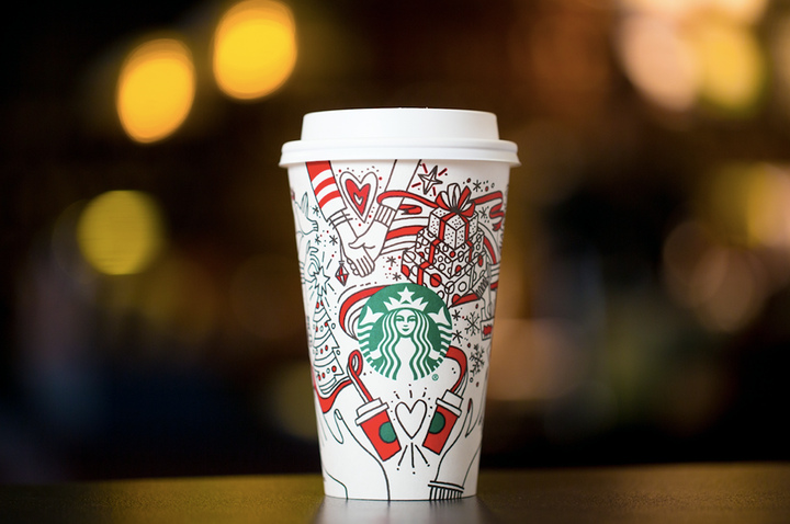 Ready to fill up with Chestnut Praline Latte, Caramel Brulée Latte and Peppermint Mocha!