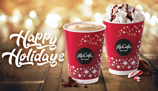 Peppermint Mocha and Peppermint Hot Chocolate are back at McDonald's today. 