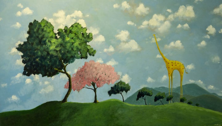 <p>Yusof Majid, <em>The Tryst</em>, Oil on Canvas. 2016. At Nadine Fine Art </p>