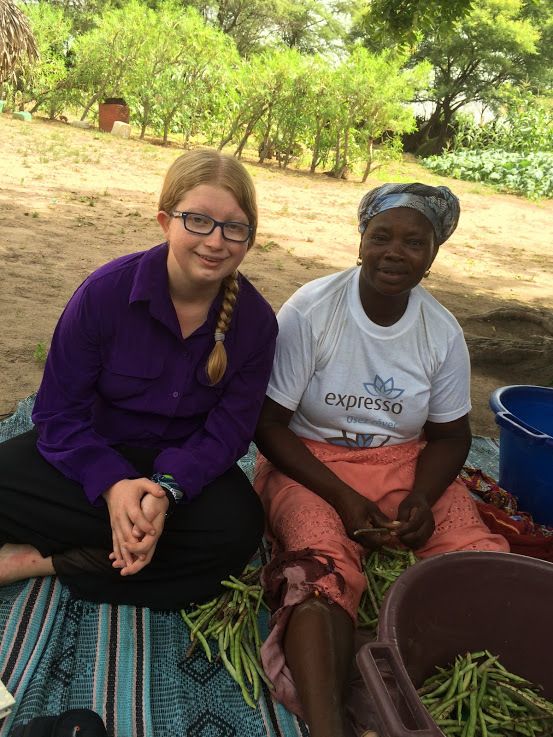 Thea with Dé during her Global Citizen Year in Senegal. 