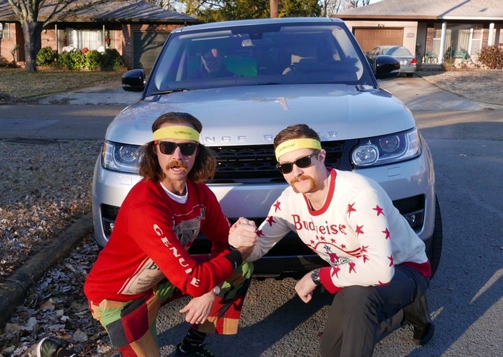 These are my brothers. Neither one of them is a runner, but boy did they have fun taking over my Instagram account while I ran a marathon. This was one of about 18 pictures they posted during the race. 