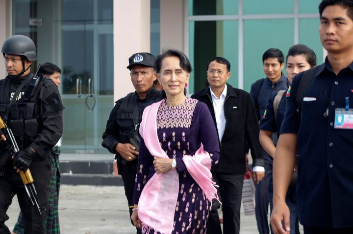 Myanmar’s de facto leader, Aung San Suu Kyi, has faced heavy international criticism for not taking a higher profile in responding to what U.N. officials have called “ethnic cleansing” by the army.