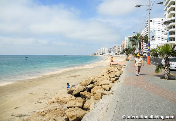 Salinas beach and malecon, Salinas, Ecuador