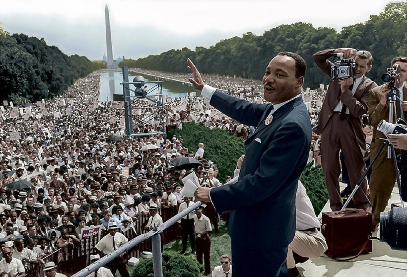 File: Martin Luther King, Jr I Have a Dream Speech Lincoln Memorial.jpg