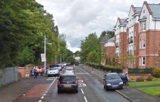 The robbery took place in Blantyre Road, Bothwell