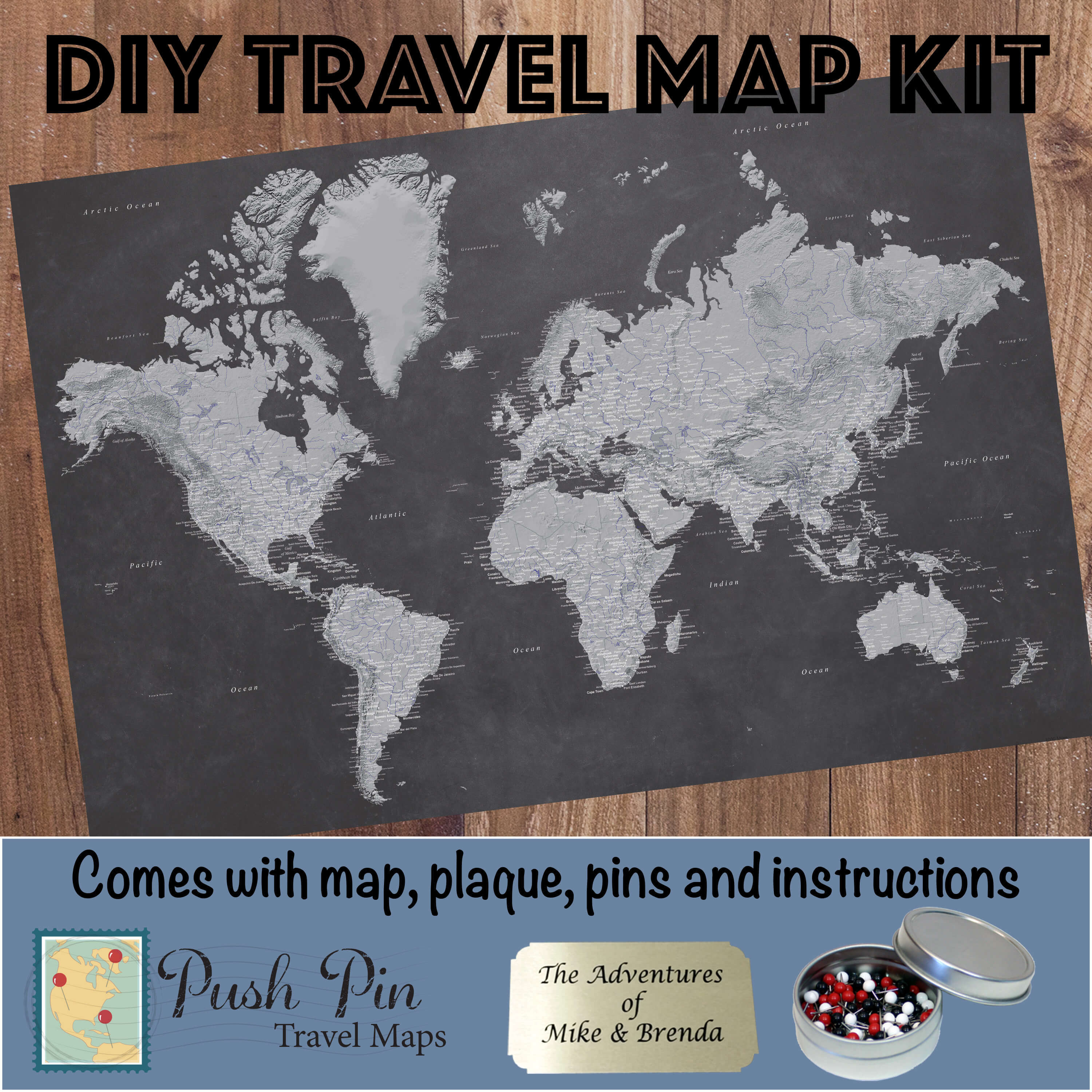 push pin travel maps the perfect gift for a traveler huffpost pin world map online