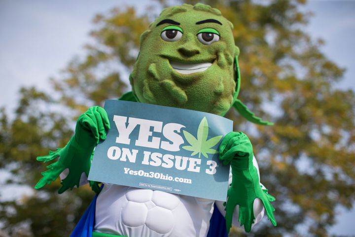Buddie, the “gender neutral” marijuana legalization mascot 