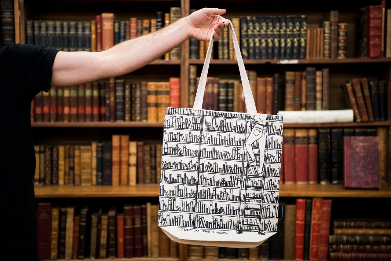 MacDonald's "Lost in the Stacks" design for the Strand.