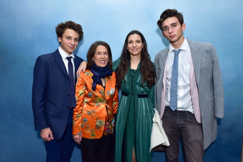 (From left to right): Darius Mirzayantz, H.R.H. Princess Marina of Greece, Princess Alexandra of Greece, Tigran Mirzayantz