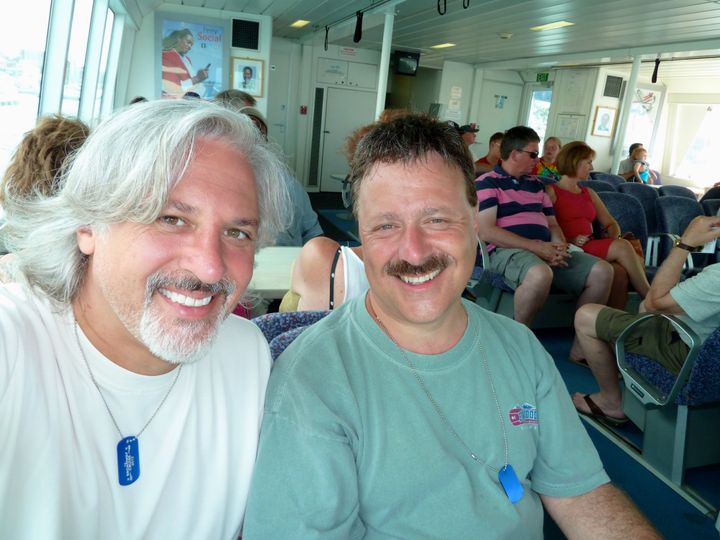 Kricho & Saladino onboard the 2012 R Family Vacations Broadway Cruise 