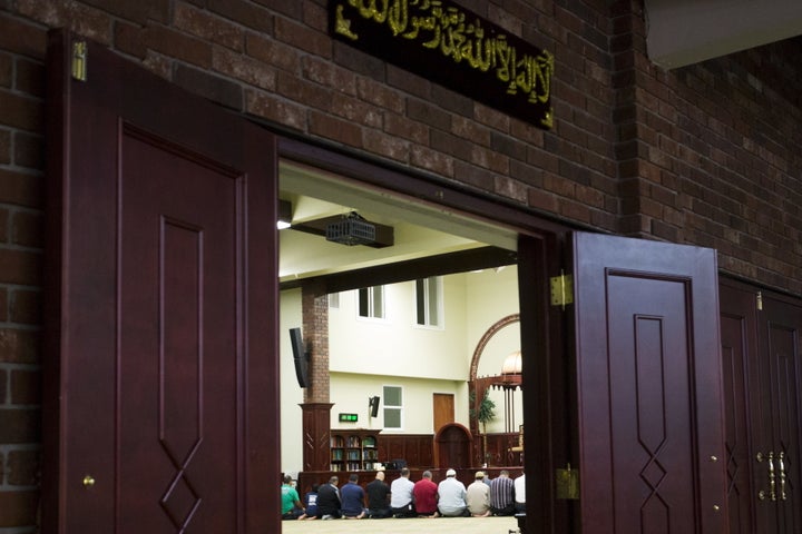 Prayers at the Islamic Center of Passaic County in Paterson, New Jersey, in 2015. The mosque has received threatening voicema