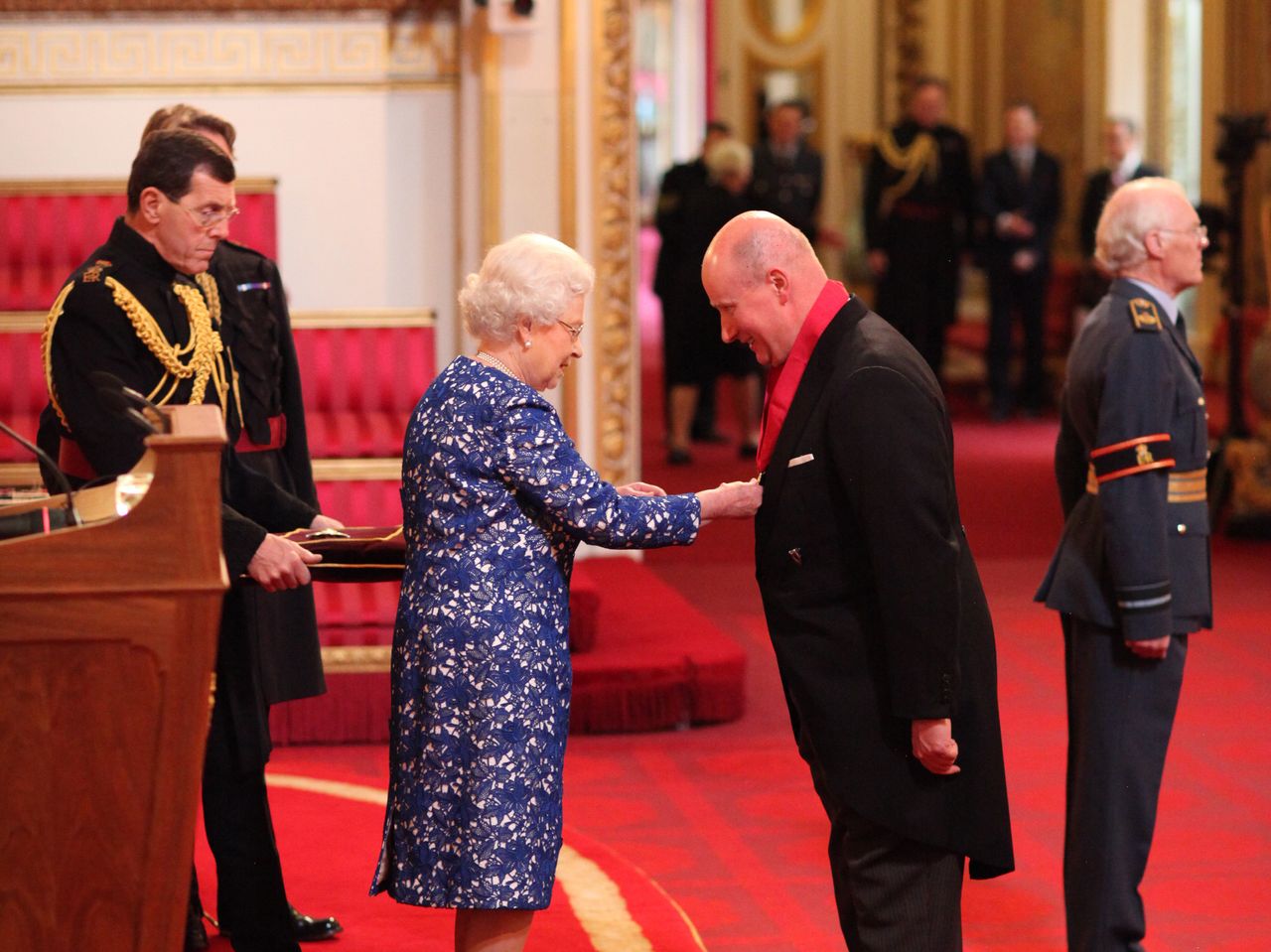 The Rt. Hon. Sir Christopher Geidt was made a Knight Commander of the Order of the Bath in 2014 by his then boss, Queen Elizabeth II.