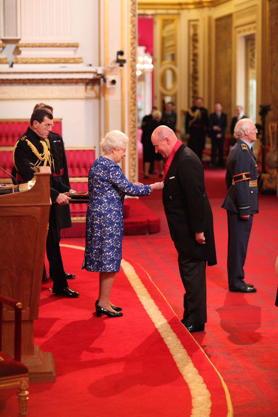 The Rt. Hon. Sir Christopher Geidt was made a Knight Commander of the Order of the Bath in 2014 by his then boss, Queen Elizabeth II.