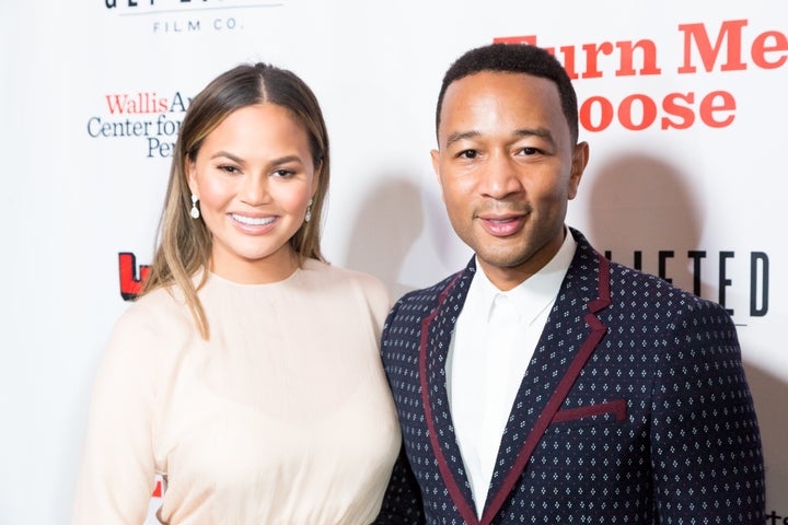 Chrissy Teigen, pictured with husband John Legend on Oct. 19, left one ginormous gratuity.