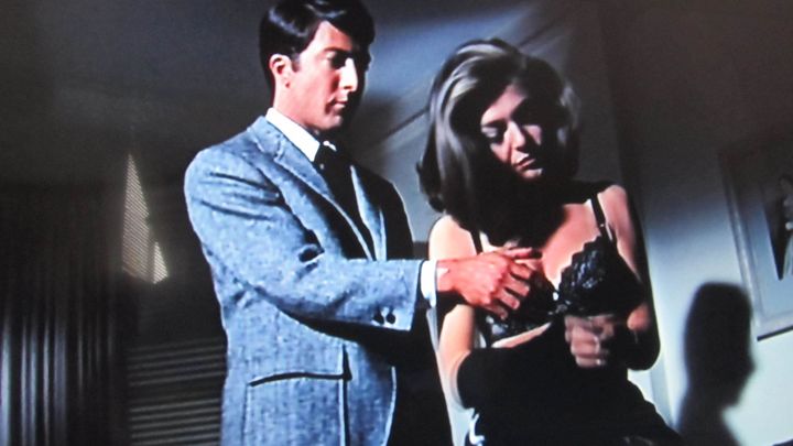 Hoffman "sexually assaults" Anne Bancroft while shooting "The Graduate." 