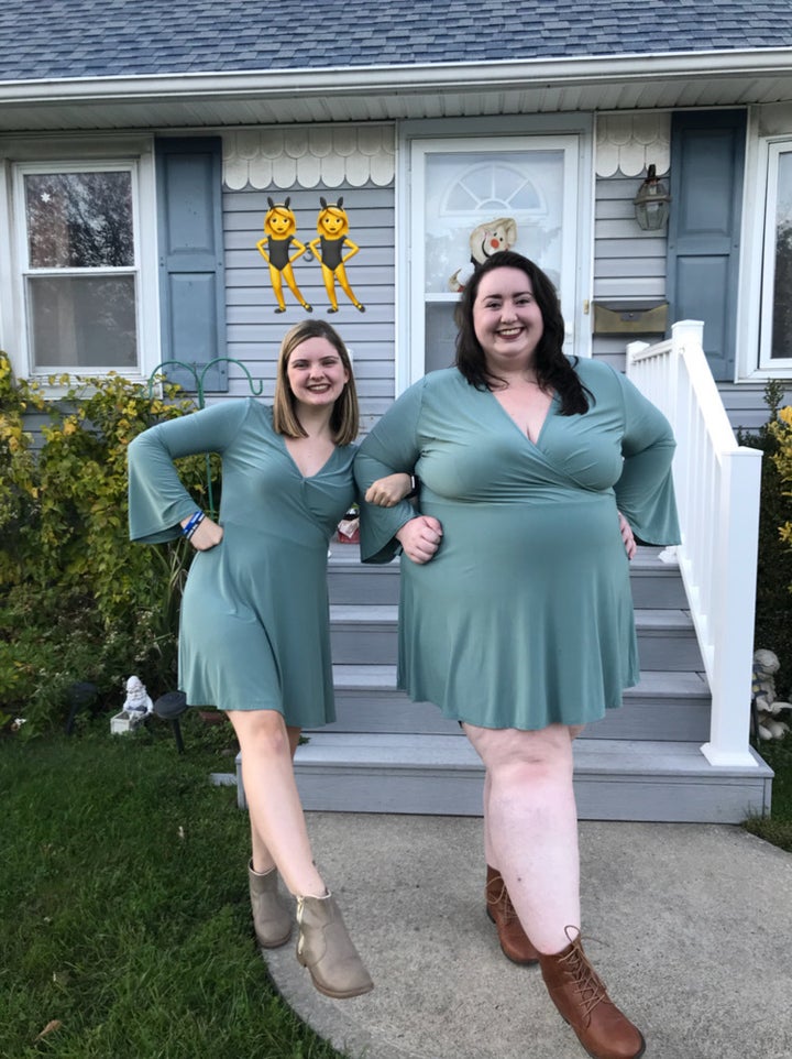 I'm a size 22 and my friend's a size 10 – we tried on the same