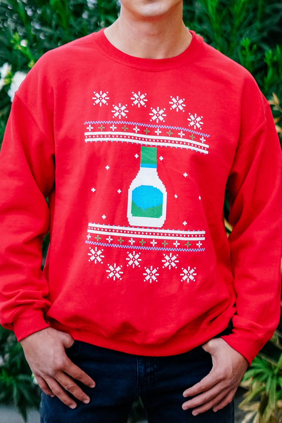 You'll See Santa's Butt On A Lot Of Ugly Christmas Sweaters This Year