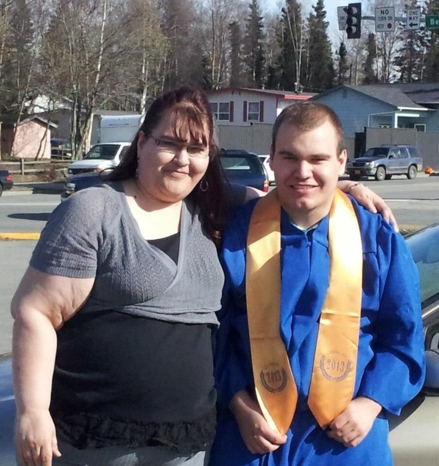 Michael McLaughlin and his mother, Michelle, at Michael’s 2013 graduation. Michelle McLaughlin said Michael’s education did not prepare him for college or career