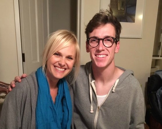 <p>Andrew with his sister, Jacquelyn Carpiaux</p>