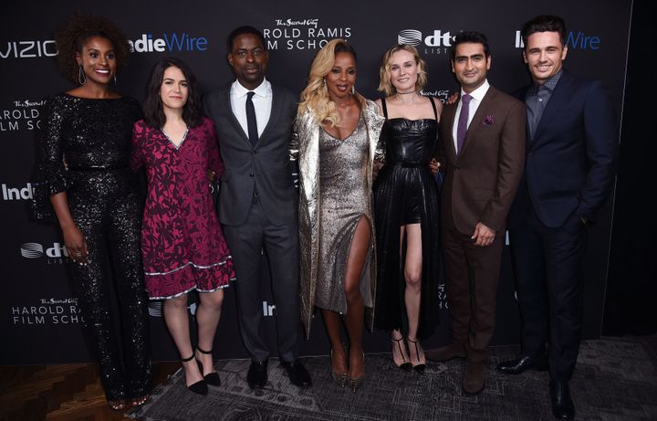 IndiWire Honors Award Recipients (L-R) Issa Rae, Abbi Jacobson, Sterling K. Brown, Mary J. Blige, Diane Kruger, Kumail Nanjiani, and James Franco