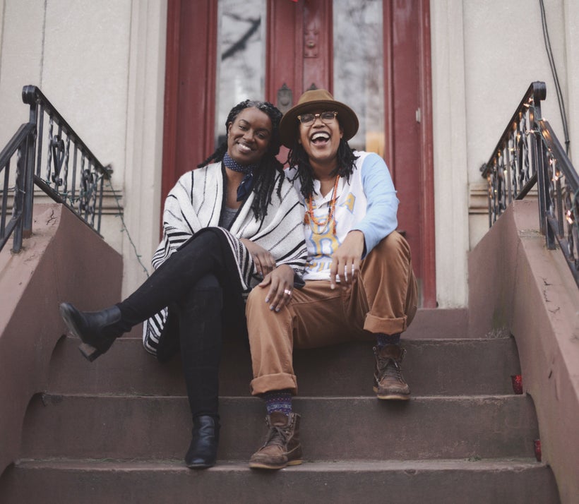 The co-founders of BLK MKT Vintage, Kiyanna Stewart (Left), 28, and Jannah C. Handy, 30 (Right).