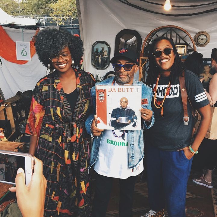 BLK MKT Vintage co-founders with Spike Lee at this year’s AfroPunk Festival. 