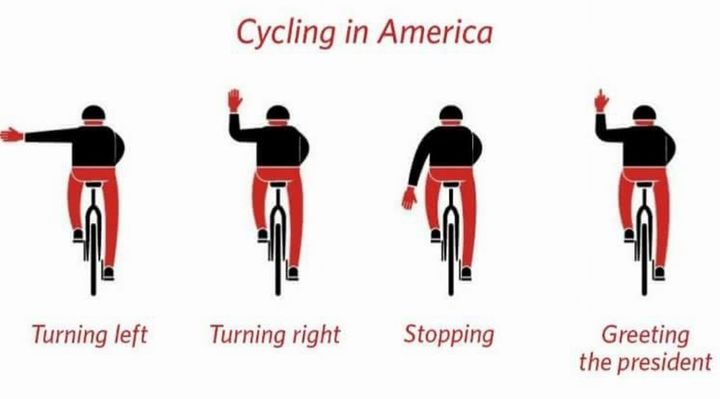 Someone posted this graphic on Juli Briskman's Facebook page after she flipped off the president's motorcade. Briskman was amused.