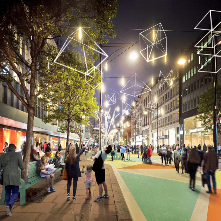 The new look Oxford Street seen in pictures released by Mayor Sadiq Khan